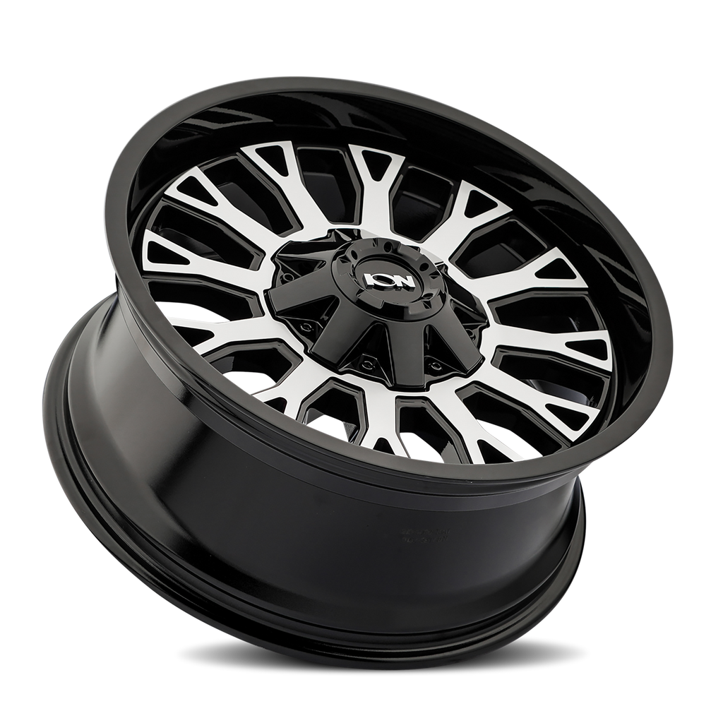ion 152 gloss black machined 20x9 8-165.1 0mm 125.2mm