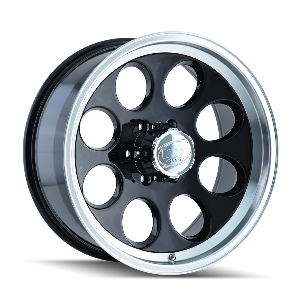 ION 171 GLOSS BLACK MACHINED 16X8 5-139.7 -5MM 108MM