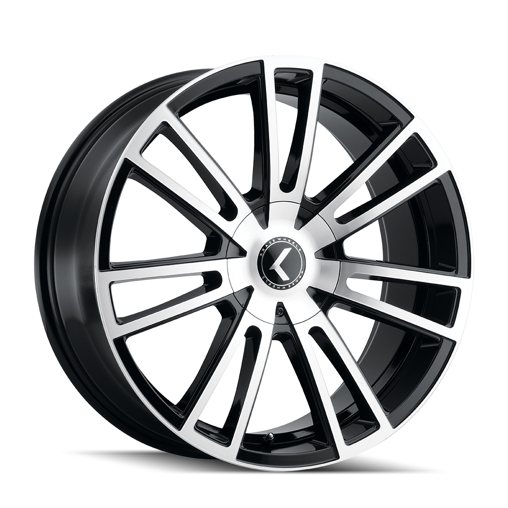 KRAZE SPECTRA 183 GLOSS BLACK MACHINED 20X8.5 5-108/5-114.3 38MM 72.62MM