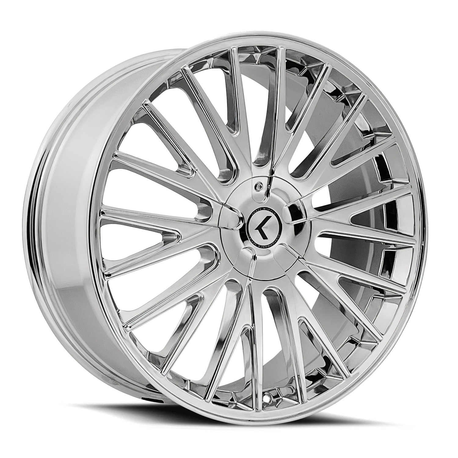 KRAZE DOUBLE DOWN KR185 CHROME 20X8.5 5-108/5-114.3 38MM 73MM