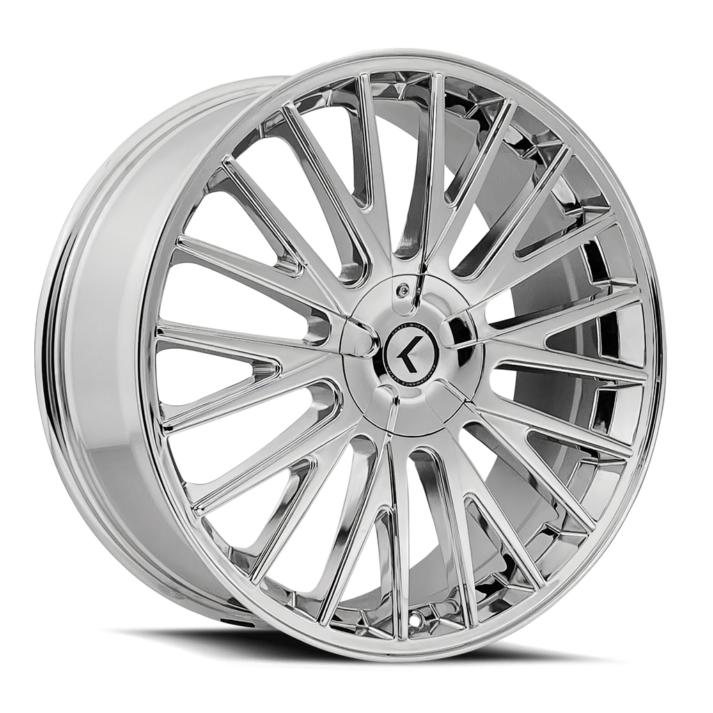 KRAZE DOUBLE DOWN KR185 CHROME 20X8.5 5-112/5-120 38MM 73MM