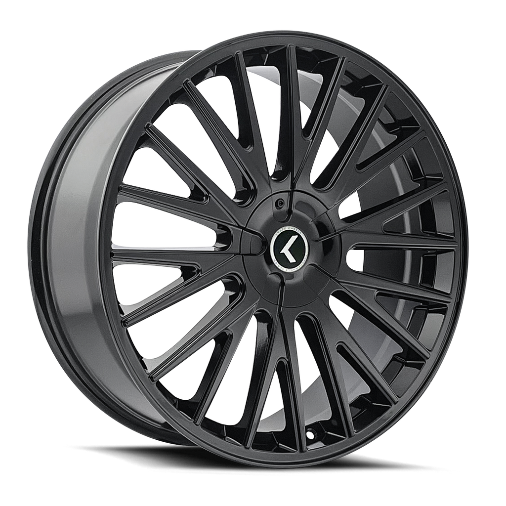 KRAZE DOUBLE DOWN KR185 GLOSS BLACK 22X8.5 5-112/5-114.3 38MM 73MM