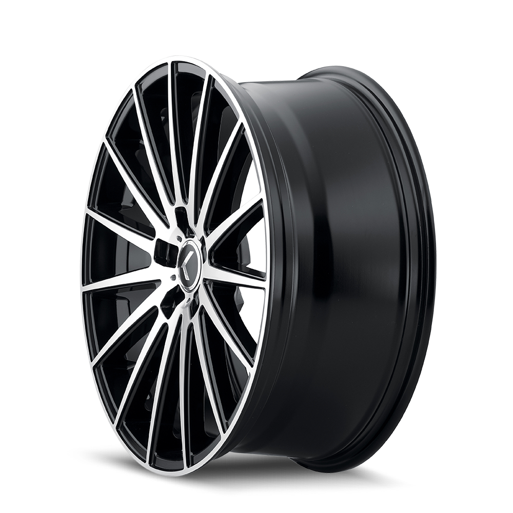 kraze stunna kr191 black/machined face 18x8 5-112 40mm 66.56mm