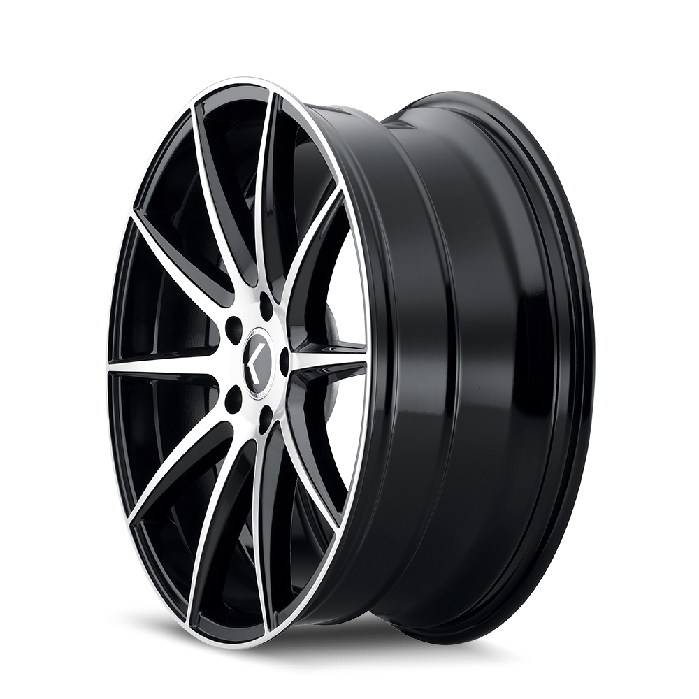 kraze cosmos kr194 gloss black machined 17x8 5-114.3 38mm 72.62mm