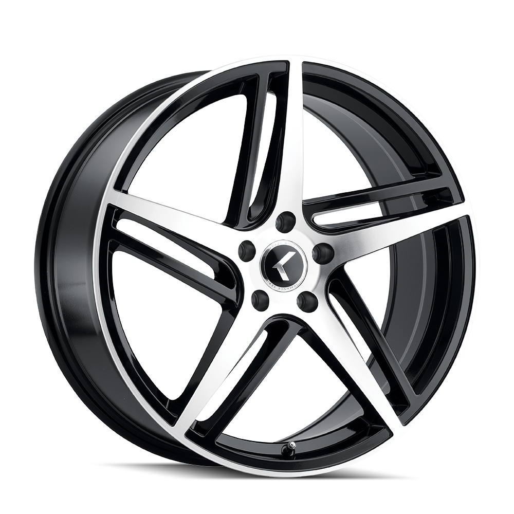 KRAZE MILANO KR195 GLOSS BLACK MACHINED 20X8.5 5-114.3 38MM 72.62MM