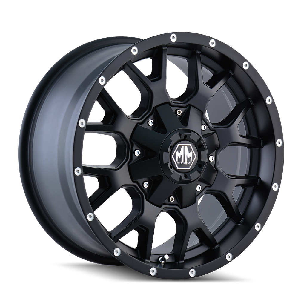 MAYHEM WARRIOR 8015 MATTE BLACK 18X9 6-135/6-139.7 -12MM 106MM