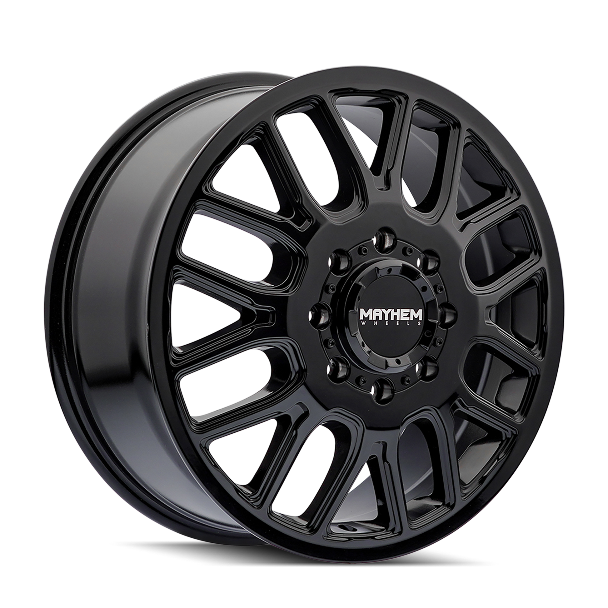MAYHEM COGENT DUALLY (8107D) GLOSS BLACK 20X8.25 8-165.1 115MM 121.3MM