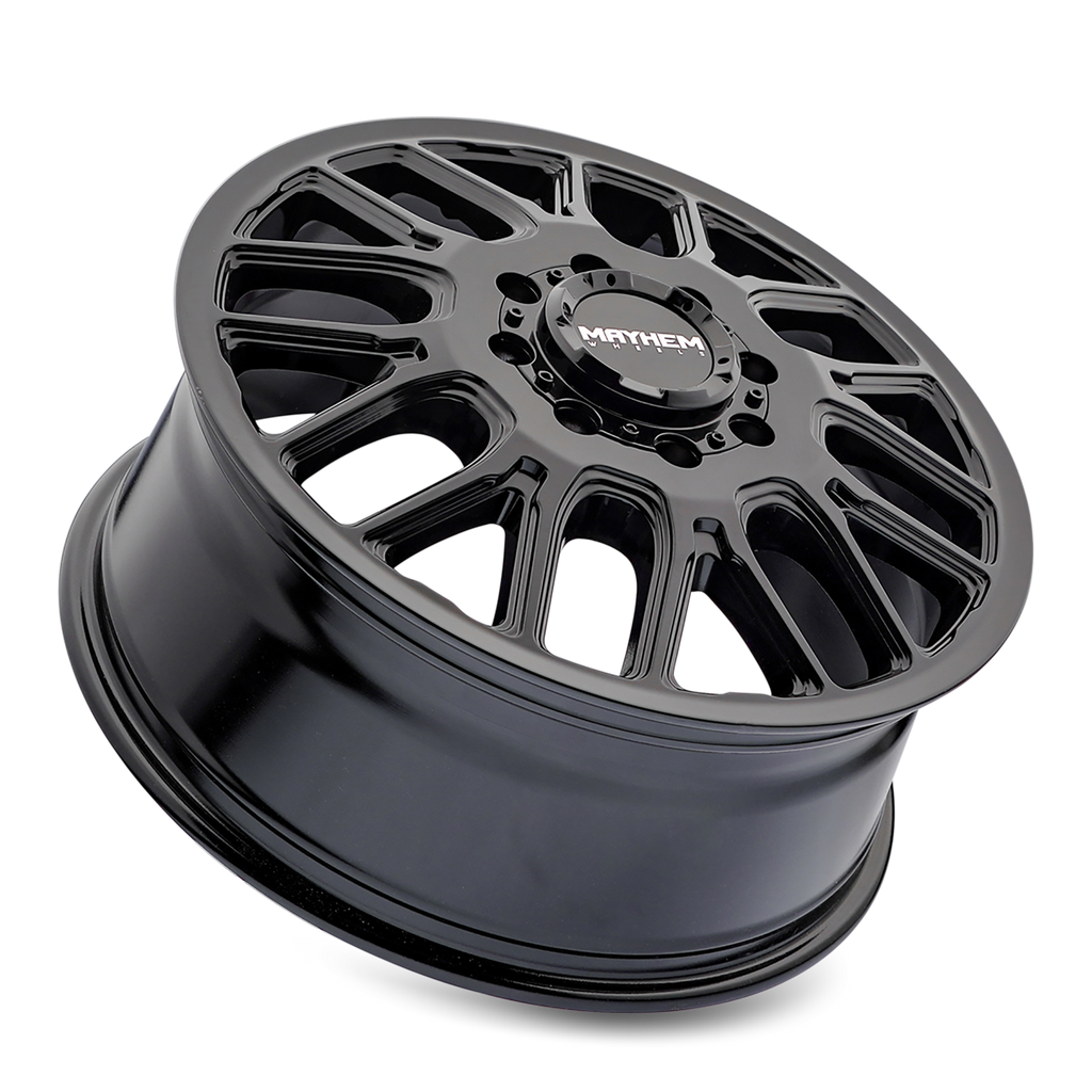 mayhem cogent dually (8107d) gloss black 20x8.25 8-200 115mm 142mm