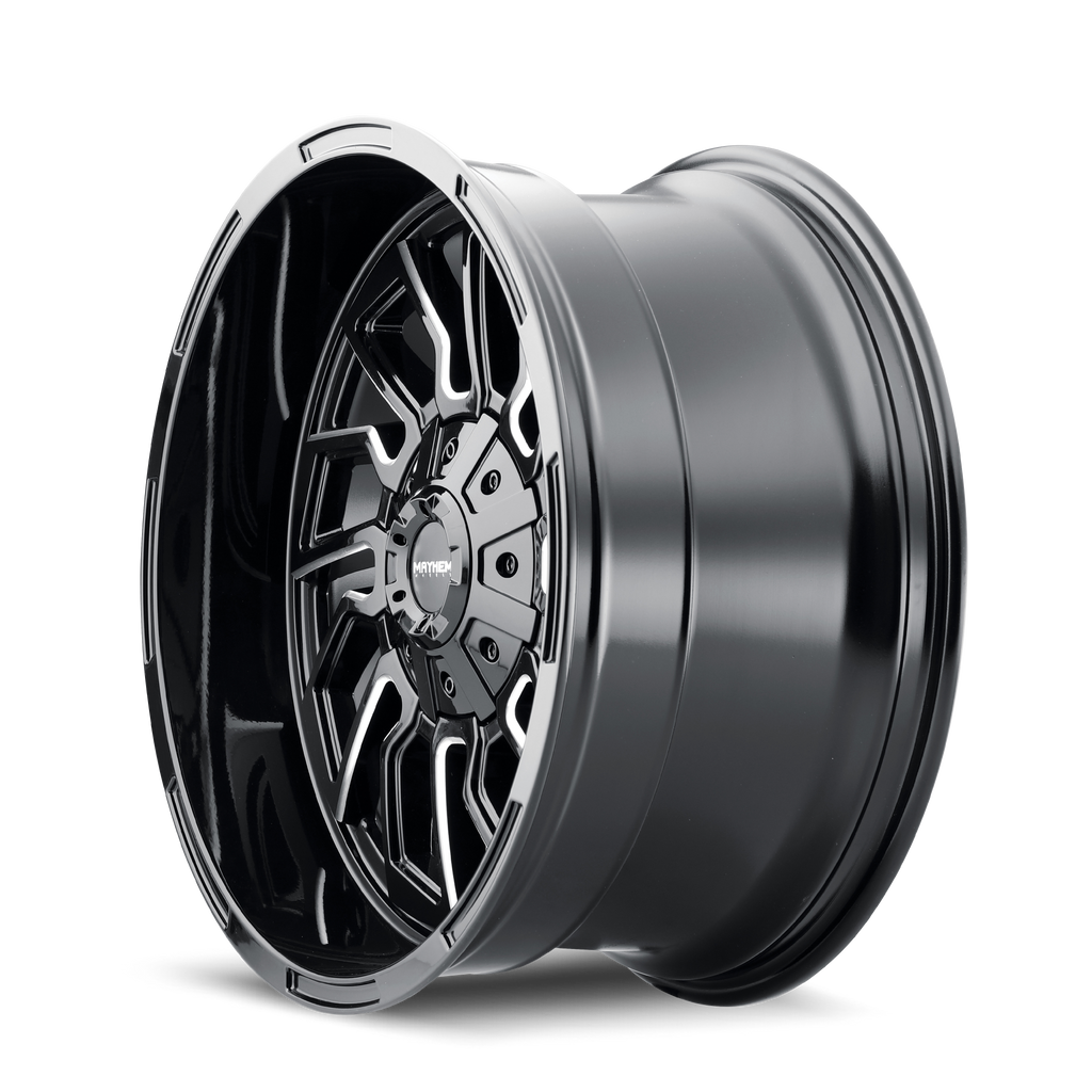 mayhem flywheel 8111 gloss black milled 20x9 5-127/5-139.7 0mm 87.1mm