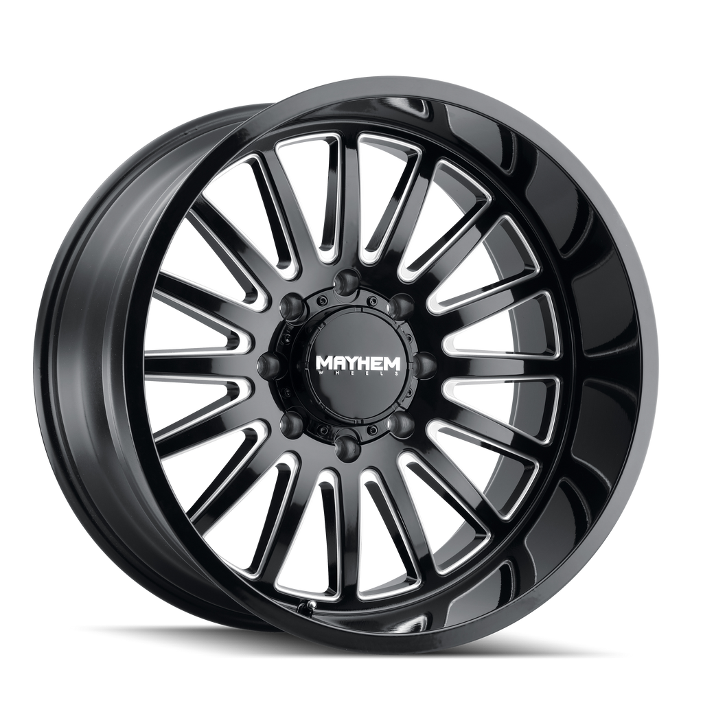 MAYHEM UTOPIA 8114 GLOSS BLACK MILLED 20X9 8-170 18MM 125.2MM