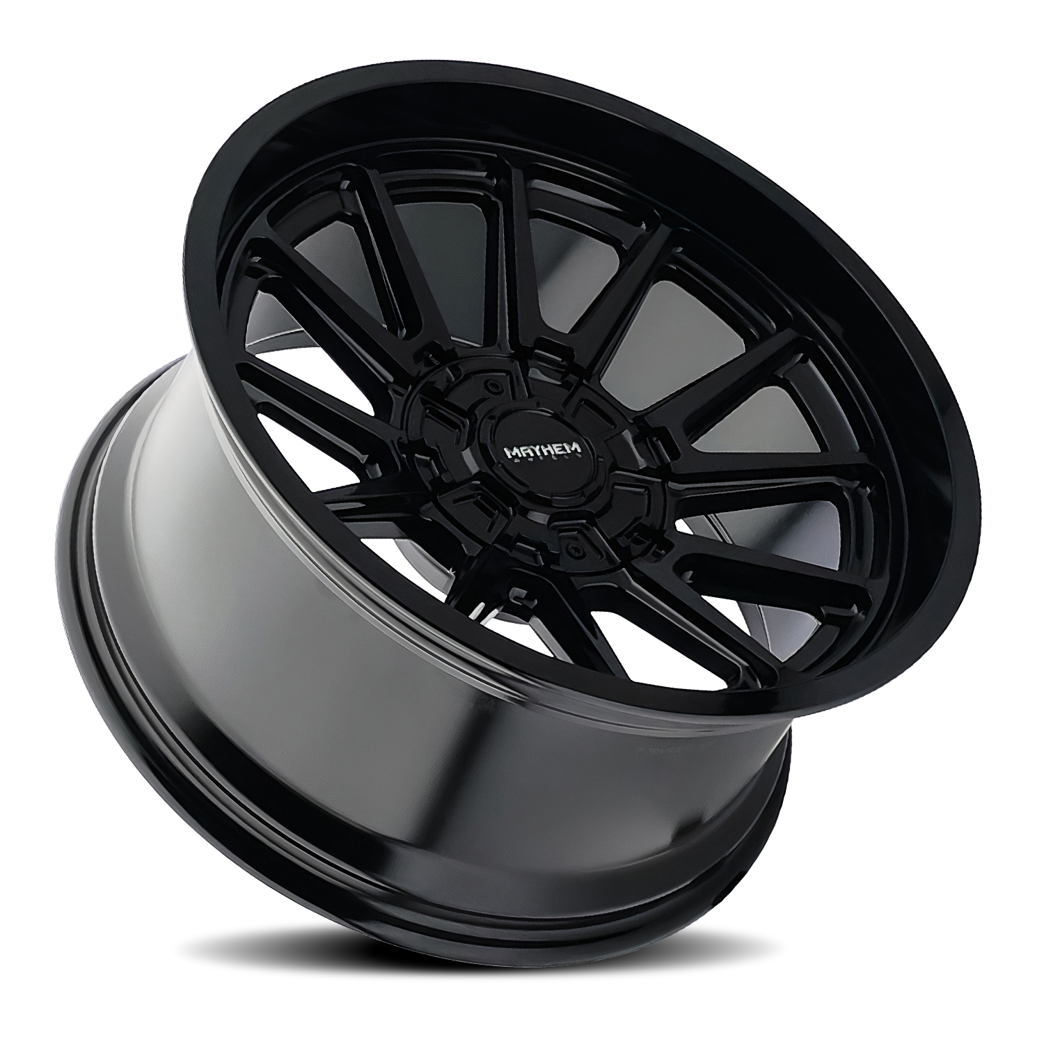 mayhem intrepid 8116 gloss black 18x9 8x165.1 -12mm 125.2mm