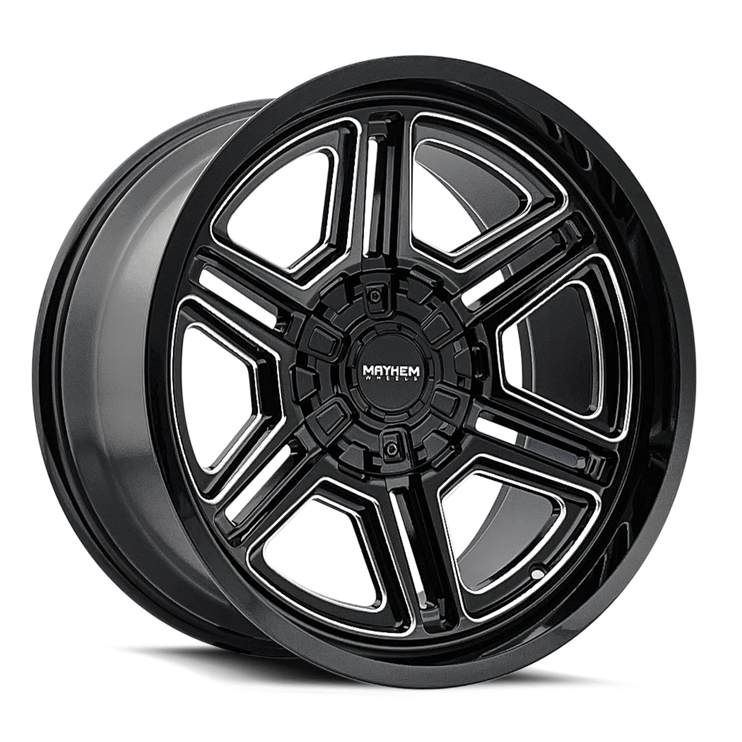 MAYHEM HERMOSA 8117 BLACK MILLED 20X10 8-165.1 -25MM 130.8MM