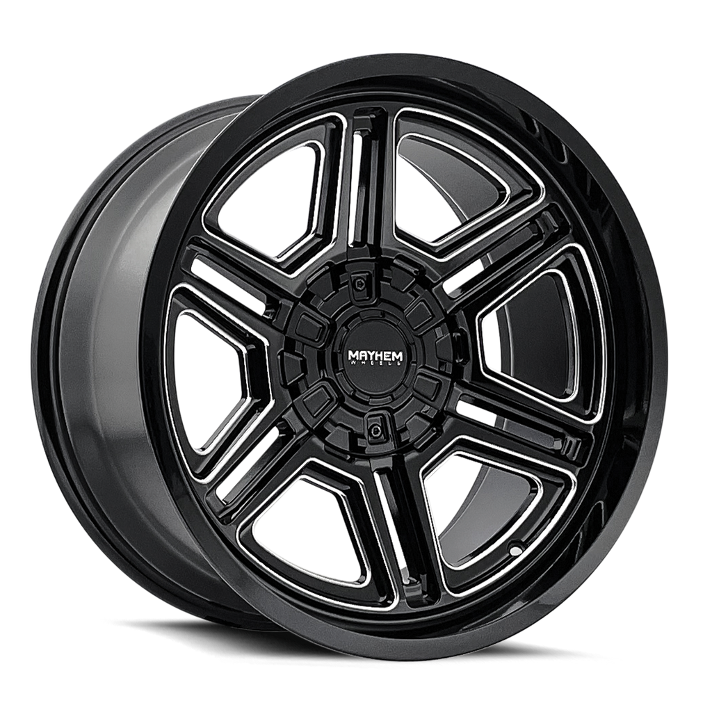 MAYHEM HERMOSA 8117 BLACK MILLED 20X10 8-170 -25MM 125.2MM