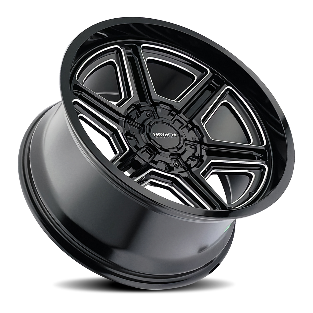mayhem hermosa 8117 black milled 20x10 8-165.1 -25mm 130.8mm