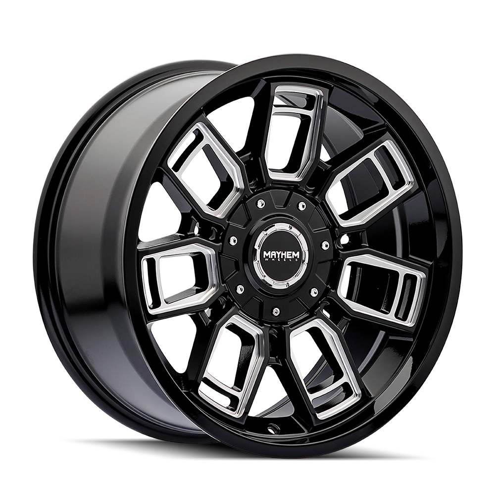 MAYHEM ORDINANCE 8118 GLOSS BLACK MILLED 20X9 6-135/6-139.7 0MM 106.1MM