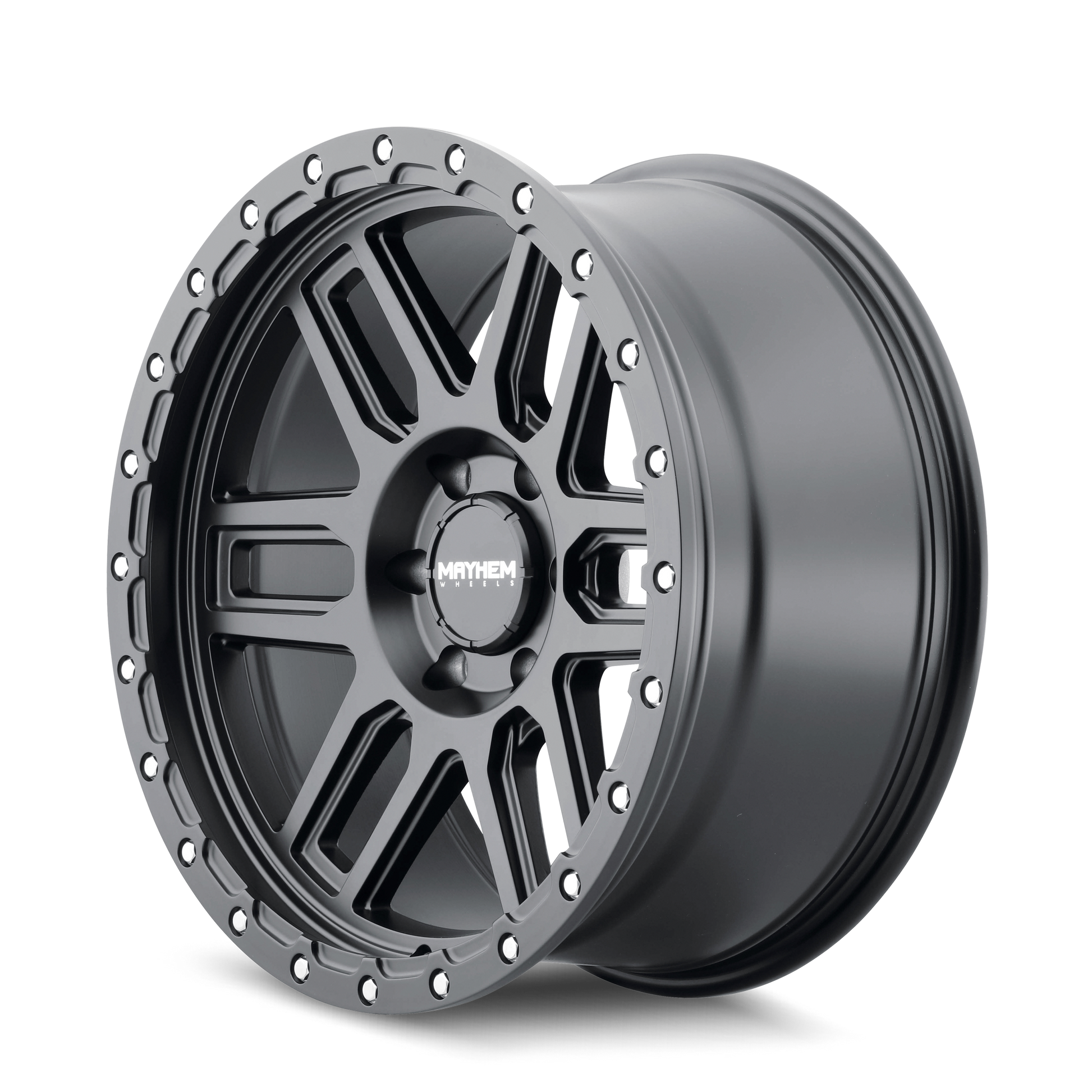 mayhem delta 8304 matte black 17x9 5-127 -12mm 78.1mm