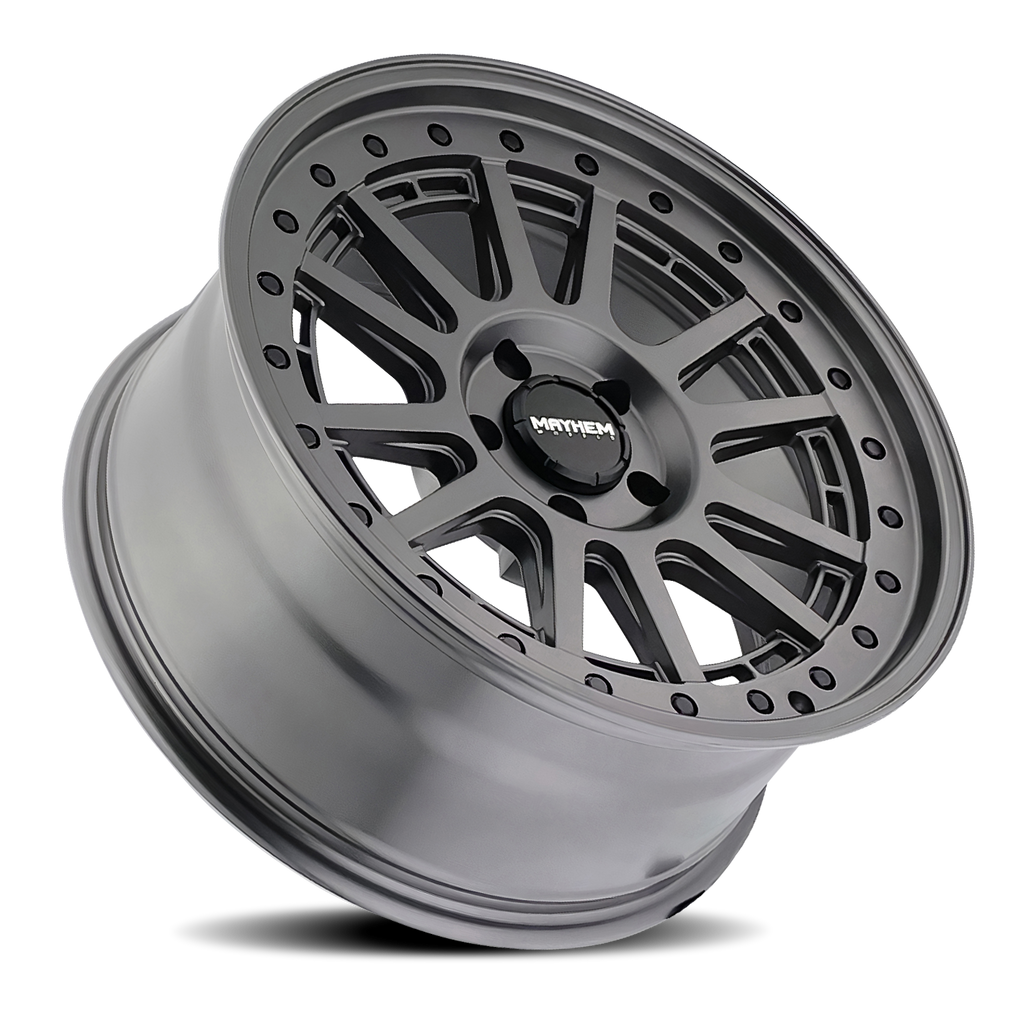 mayhem compass 8305 matte gunmetal w/ blk bolt 20x9 5-127 0mm 78.1mm