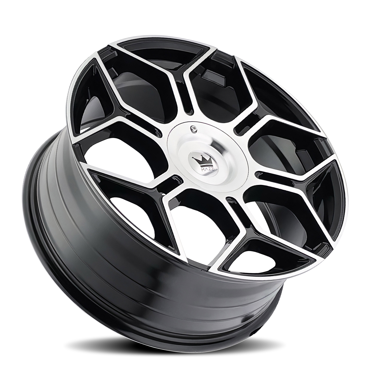 mazzi libra 379 gloss black machined 20x8.5 5-108/5-114.3 35mm 72.6mm