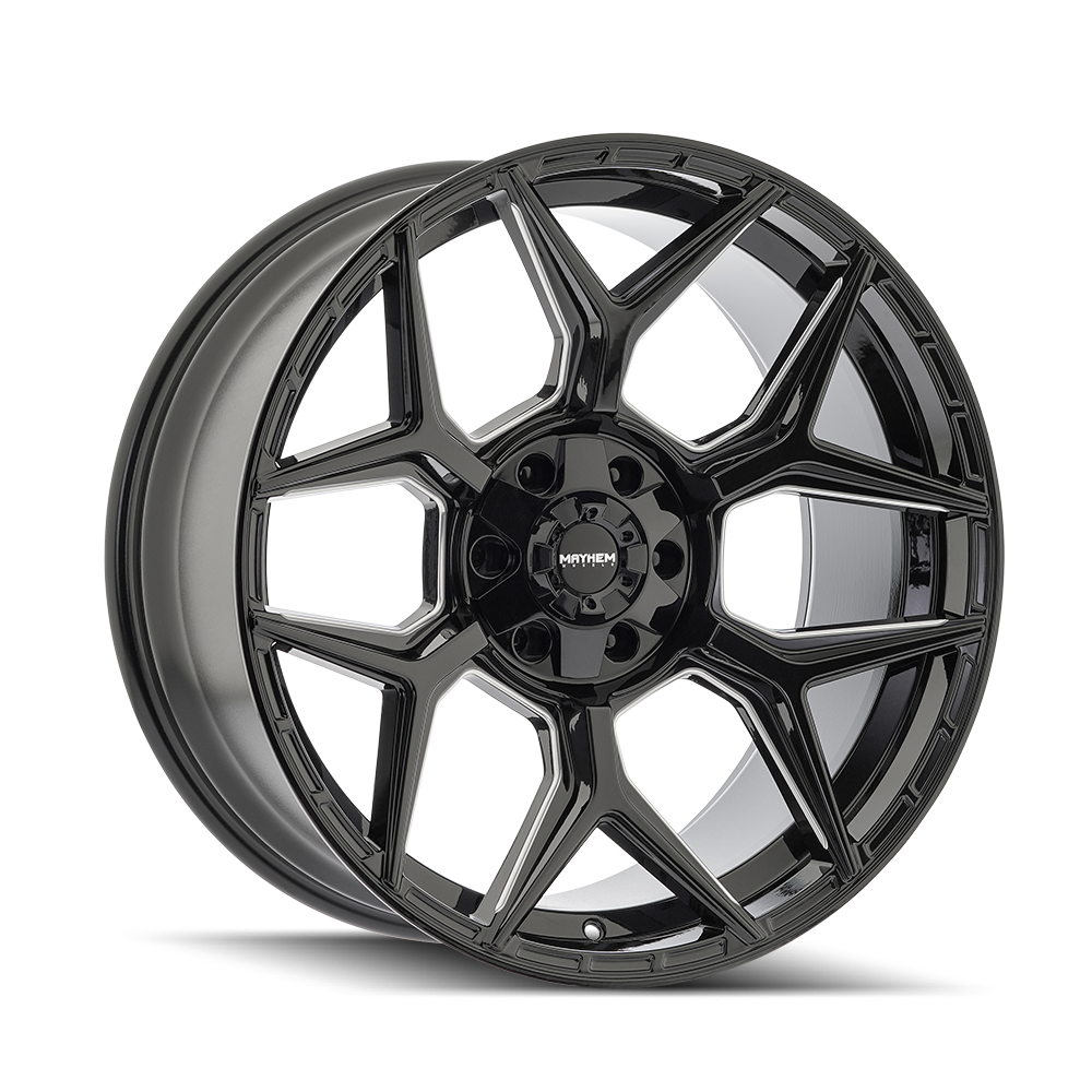 Mayhem VANQUISH wheel in Gloss Black Milled