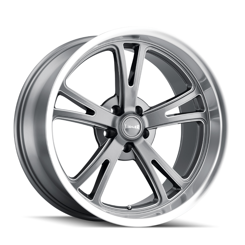 RIDLER 606 GLOSS GREY MACHINED 20X8.5 5-127 0MM 83.82MM