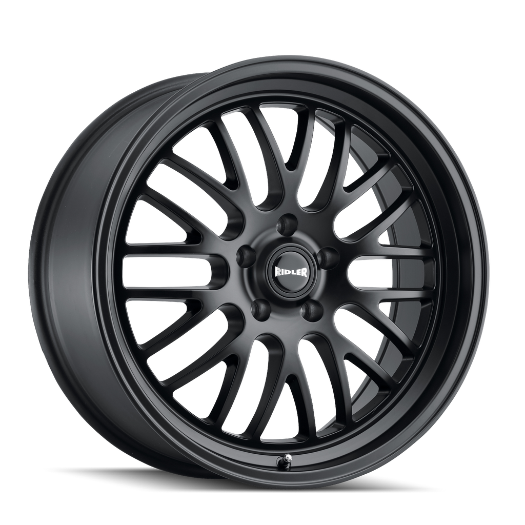 RIDLER 607 MATTE BLACK 22X10.5 5-115 25MM 72.62MM