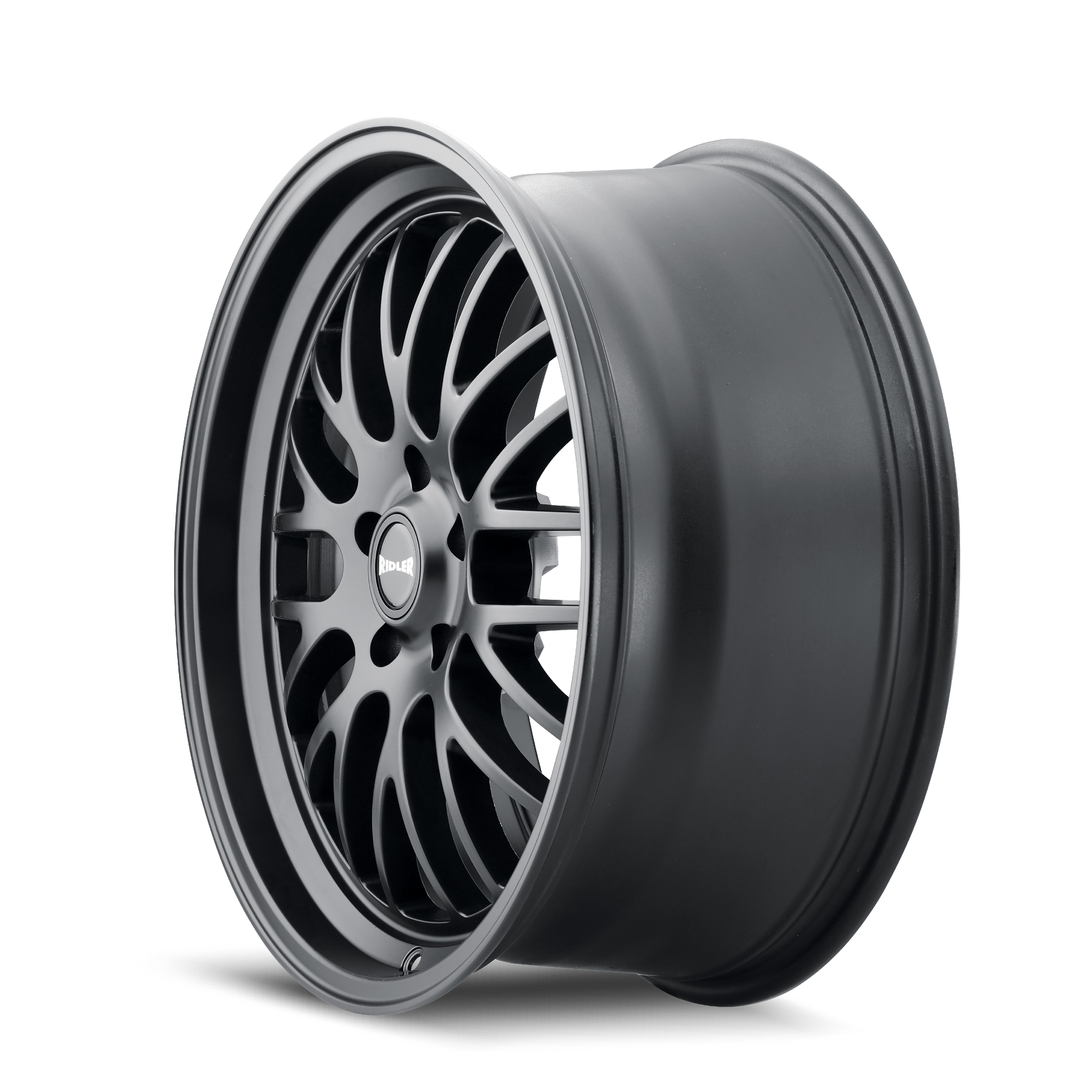 ridler 607 matte black 18x8 5-120.65 0mm 83.82mm