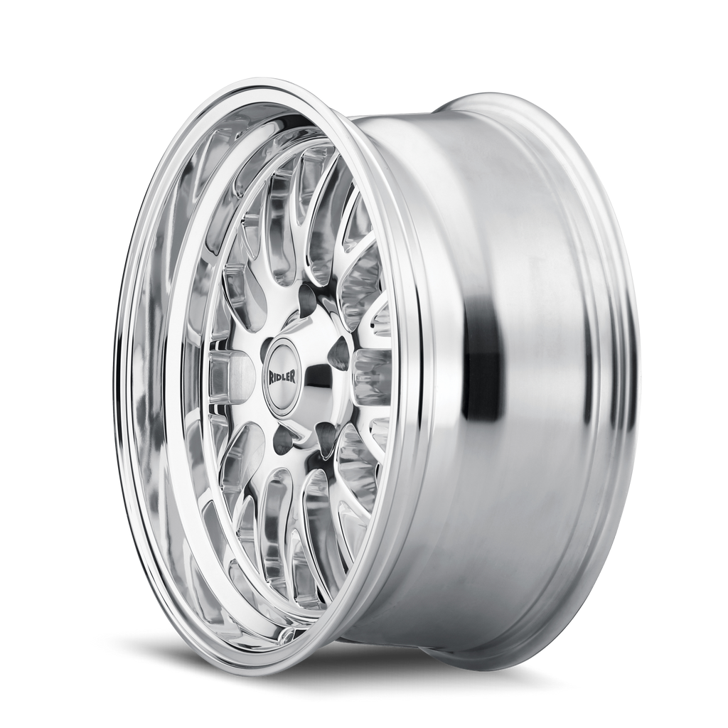 ridler 607 polished 18x9.5 5-120.65 6mm 83.82mm