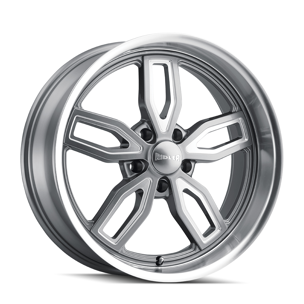 RIDLER 608 GLOSS GREY MILLED 18X9 5-127 0MM 78.3MM