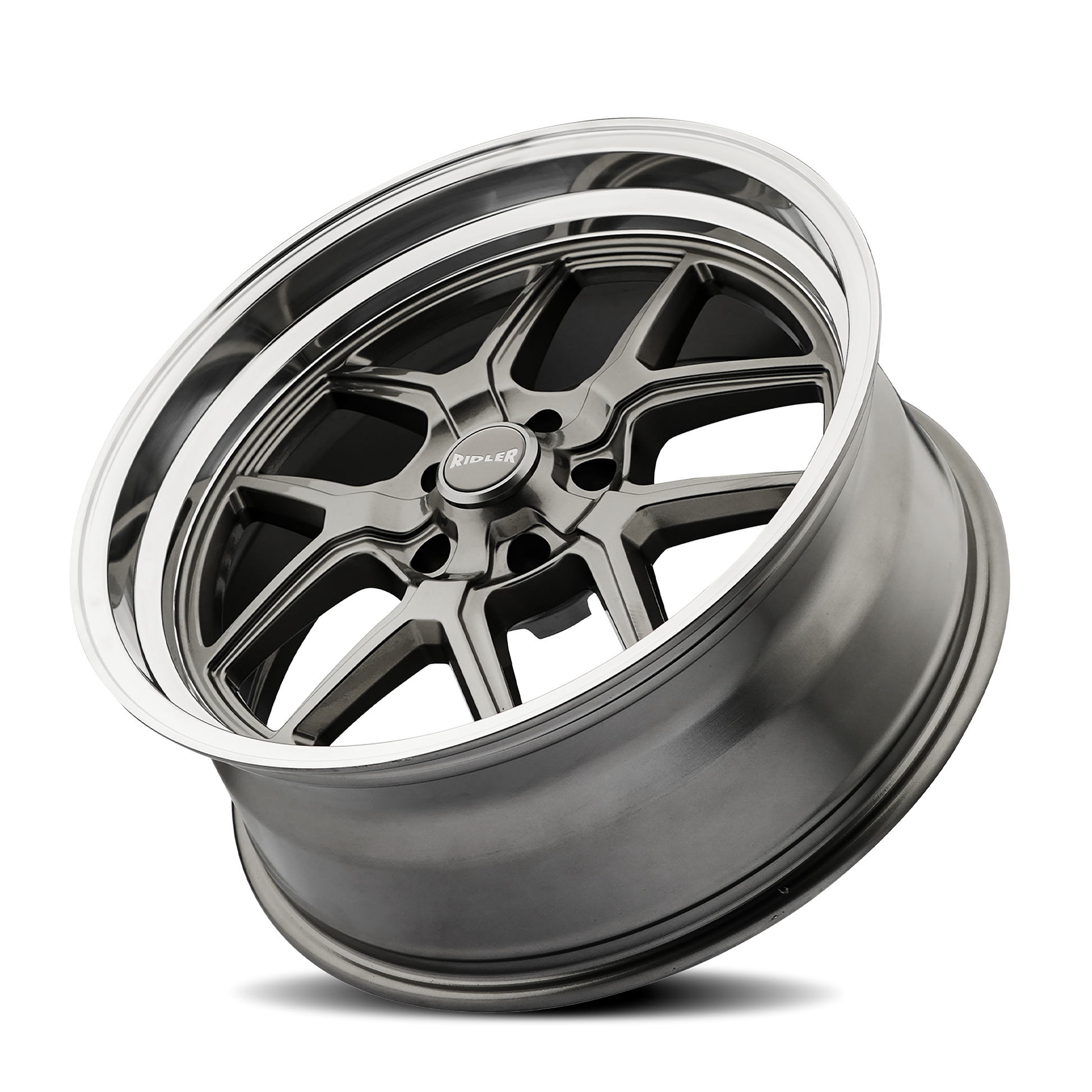 Ridler 610 wheel in Gloss Grey Polished — view 3