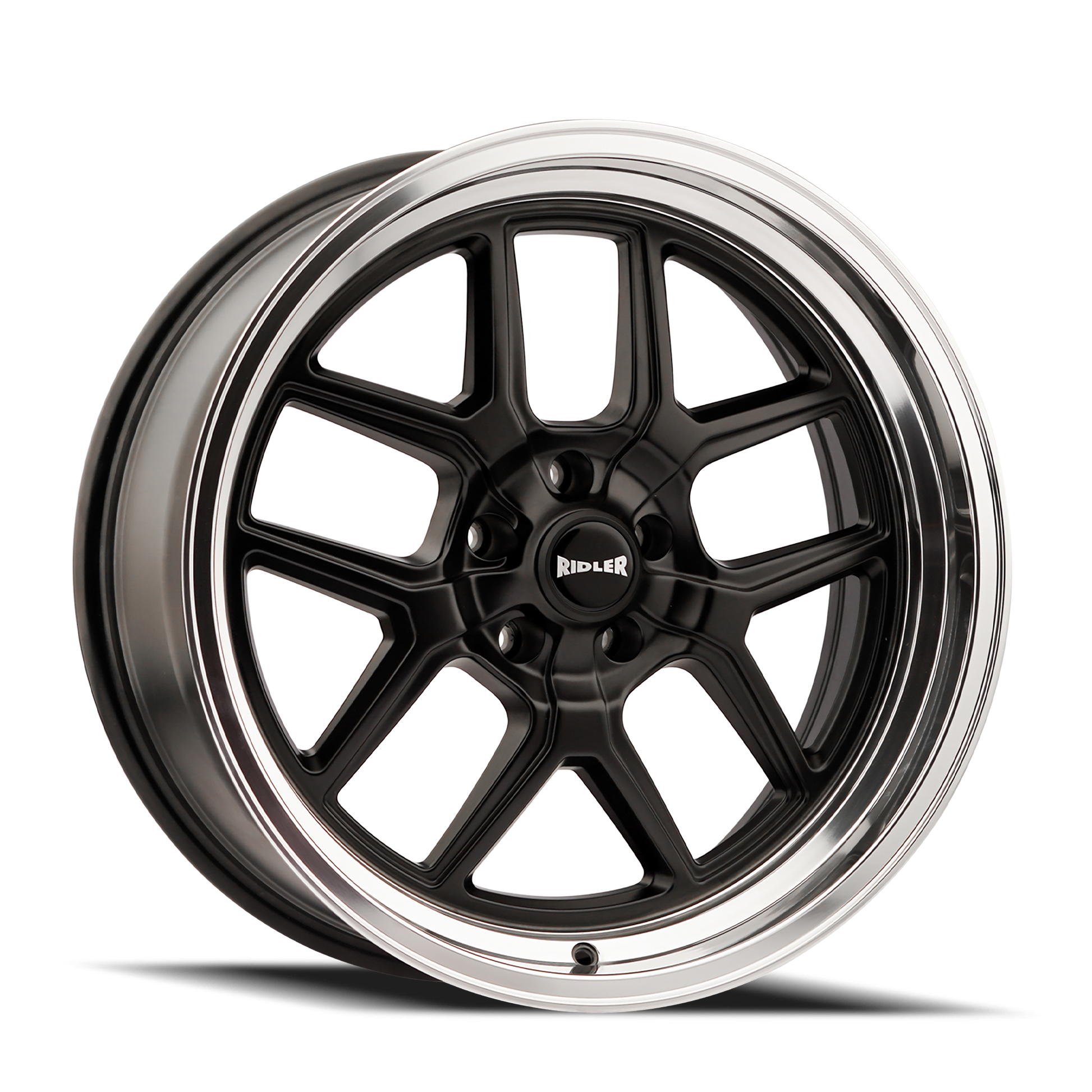 RIDLER 610 MATTE BLACK POLISHED 20X8.5 5-114.3 0MM 83.82MM