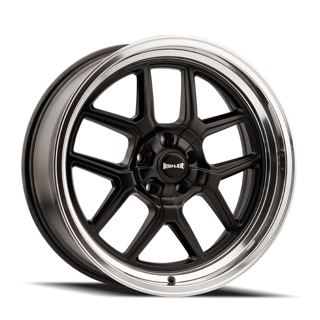 RIDLER 610 MATTE BLACK POLISHED 17X8 5-127 0MM 83.82MM