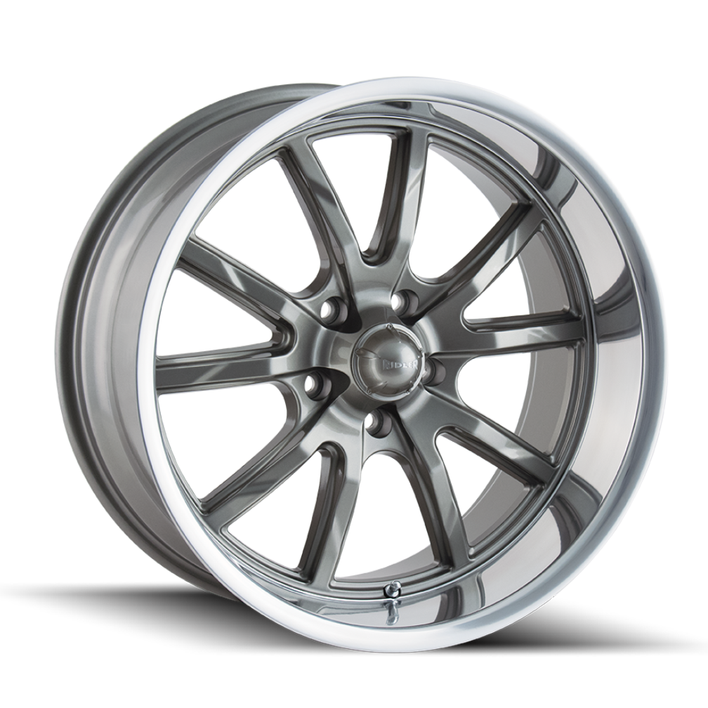 Ridler 650 wheel in Gloss Grey Polished