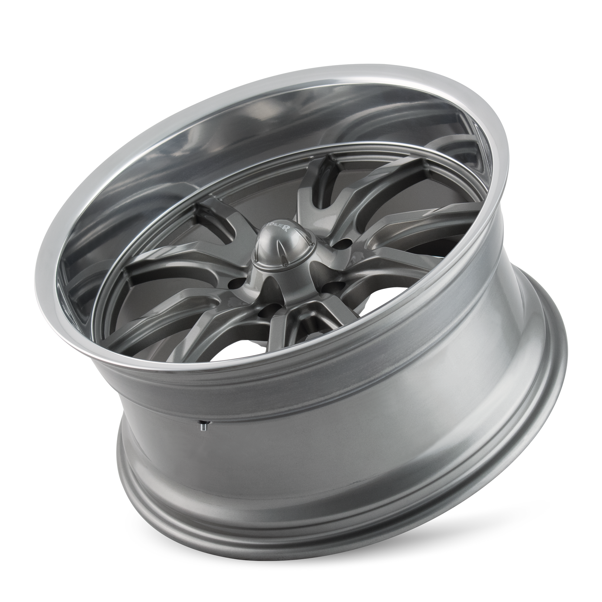 Ridler 650 wheel in Gloss Grey Polished — view 3