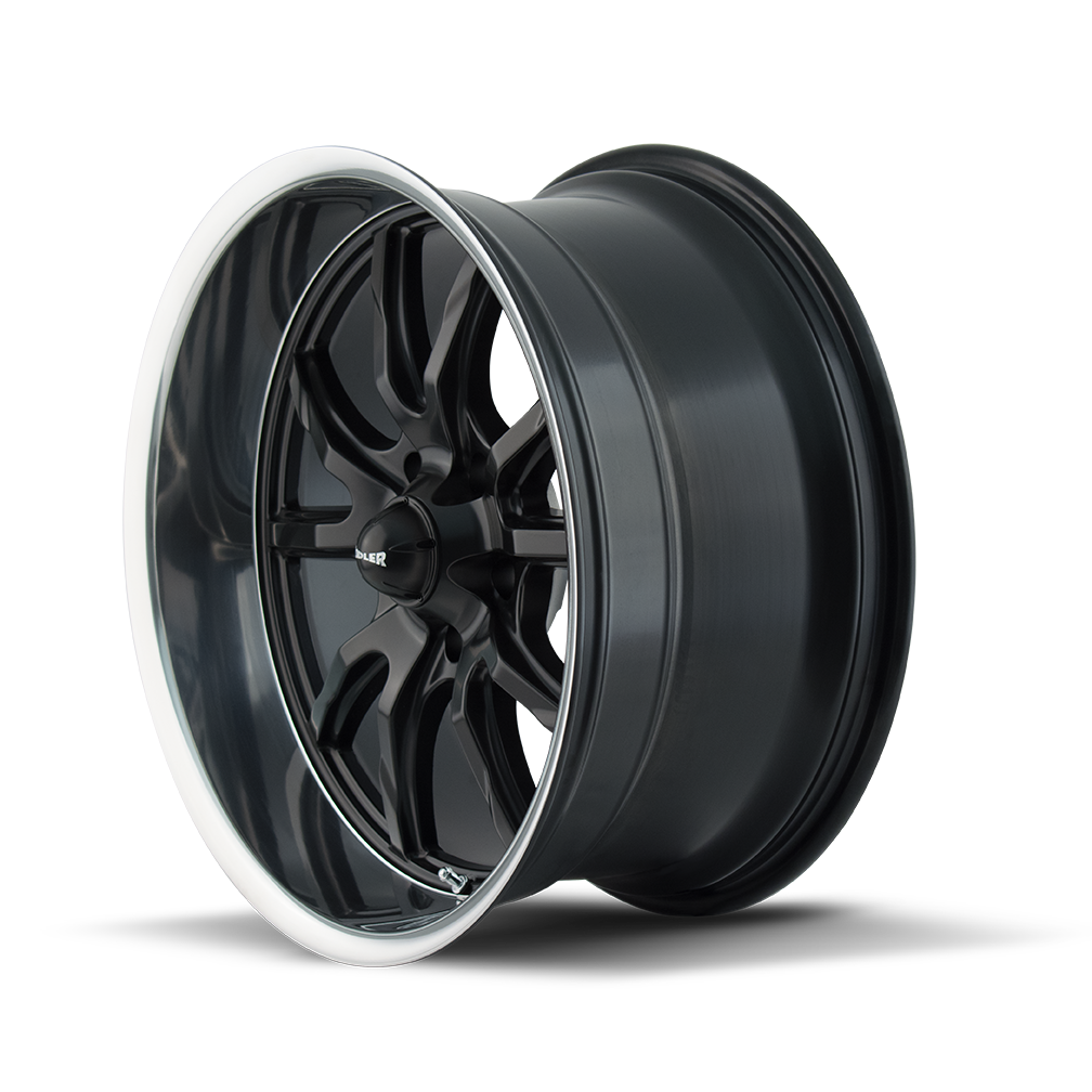ridler 650 matte black polished 18x8 5-114.3 0mm 83.82mm