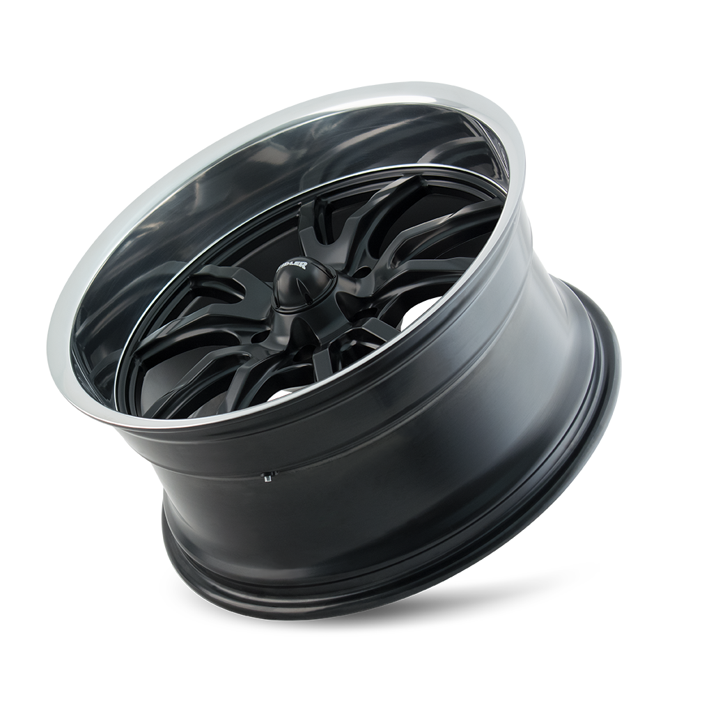 Ridler 650 wheel in Matte Black Polished — view 3