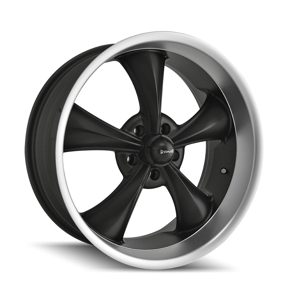 RIDLER 695 MATTE BLACK MACHINED 17X8 5-120.65 0MM 83.82MM
