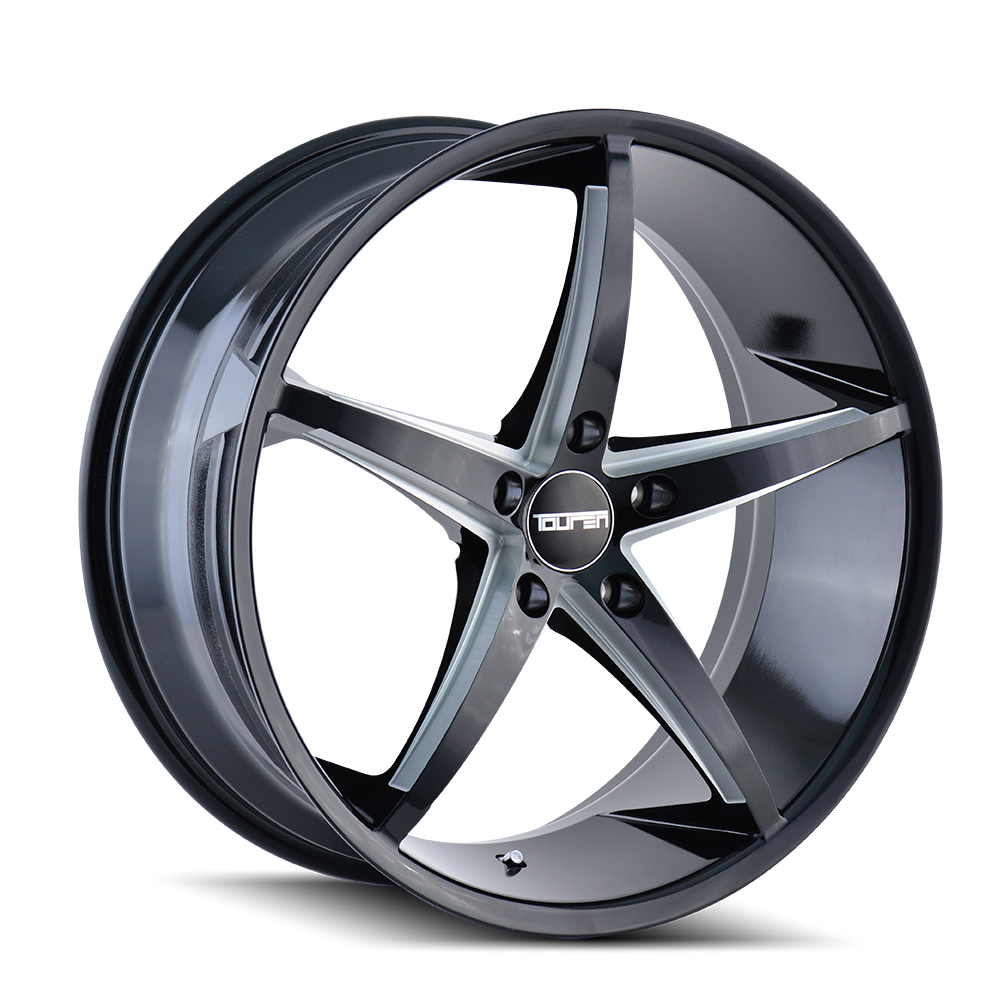 TOUREN TR70 3270 GLOSS BLACK MILLED 17X7.5 5-120 40MM 74.1MM