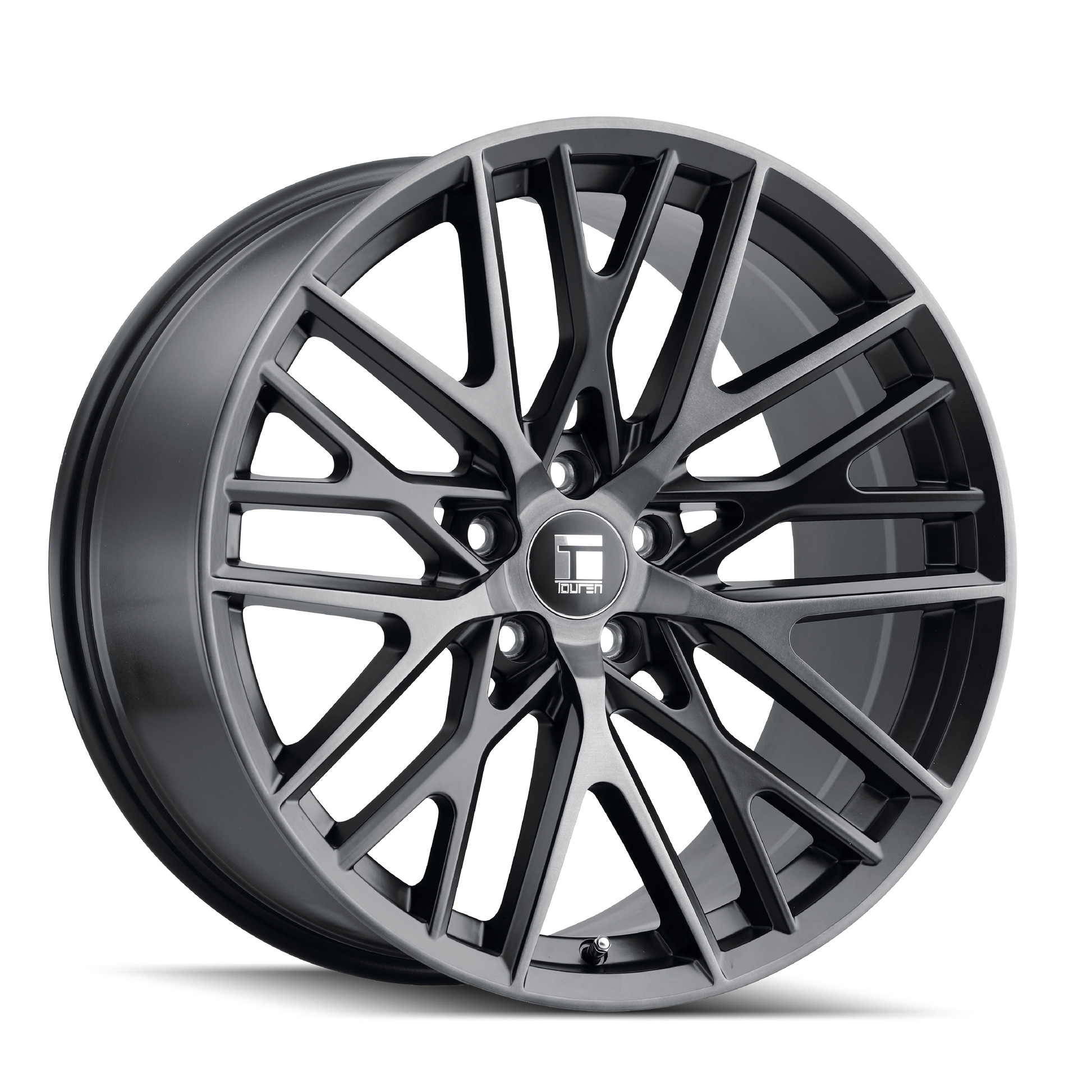 Touren TR91 wheel in Matte Black Brushed With Dark