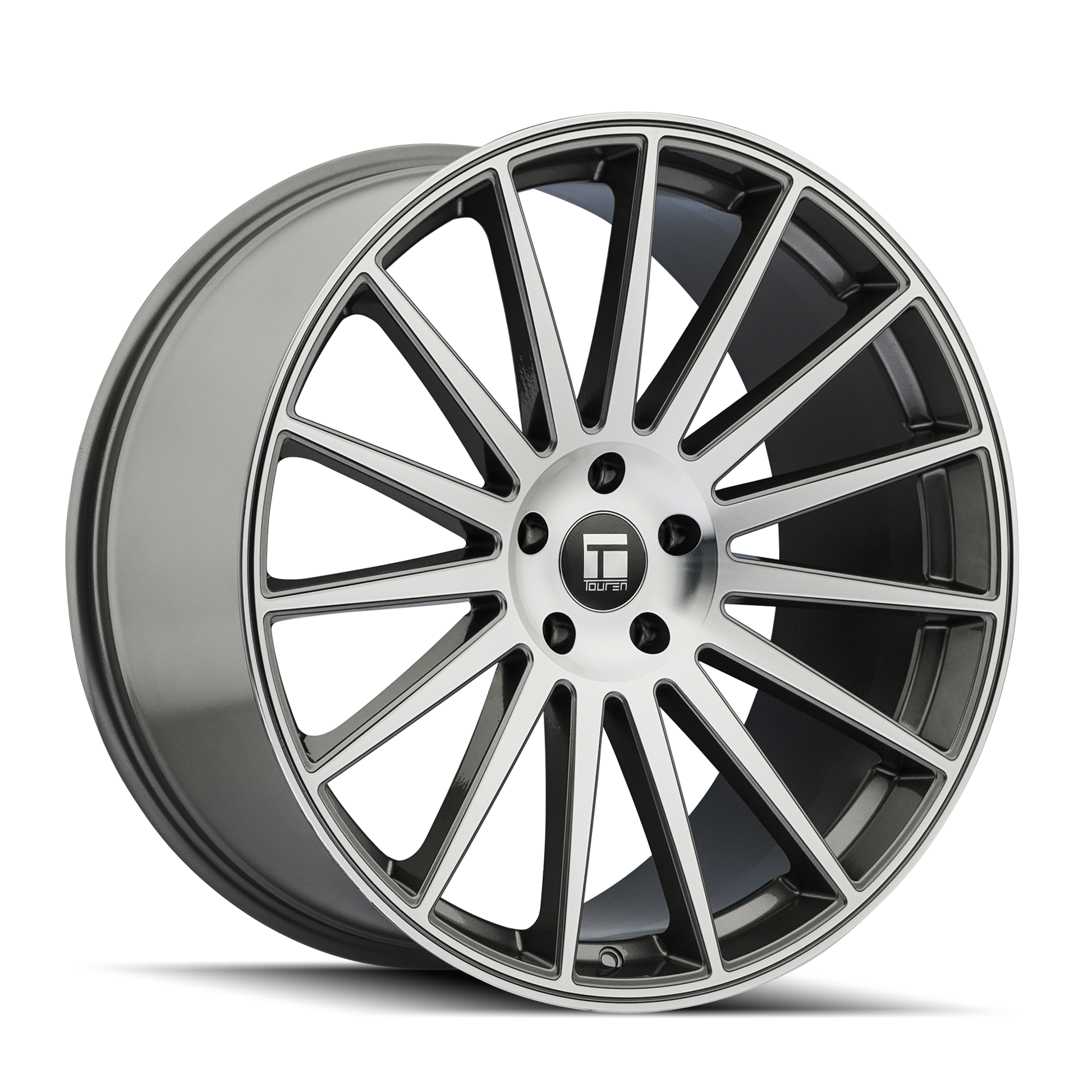 Touren TR92 wheel in Gloss Graphite Machined