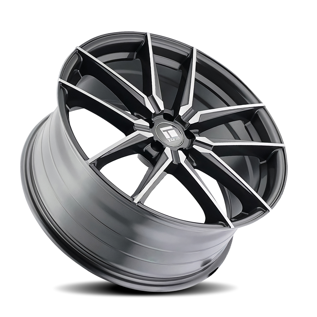 touren tr94 3294 gloss graphite brushed with dark 19x8.5 5-112 35mm 66.6mm