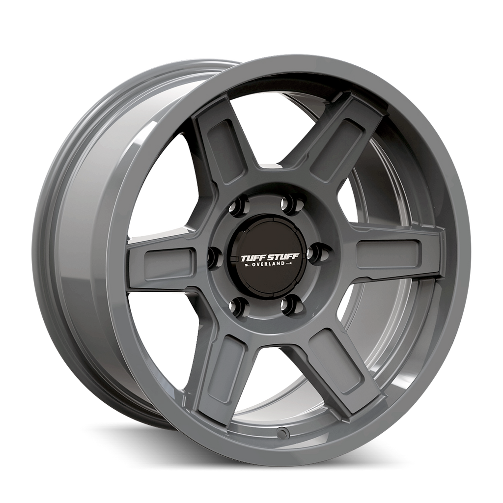 TUFFSTUFF ASCENT TS01 GLOSS GREY 17X8.5 6-135 0MM 87.1MM