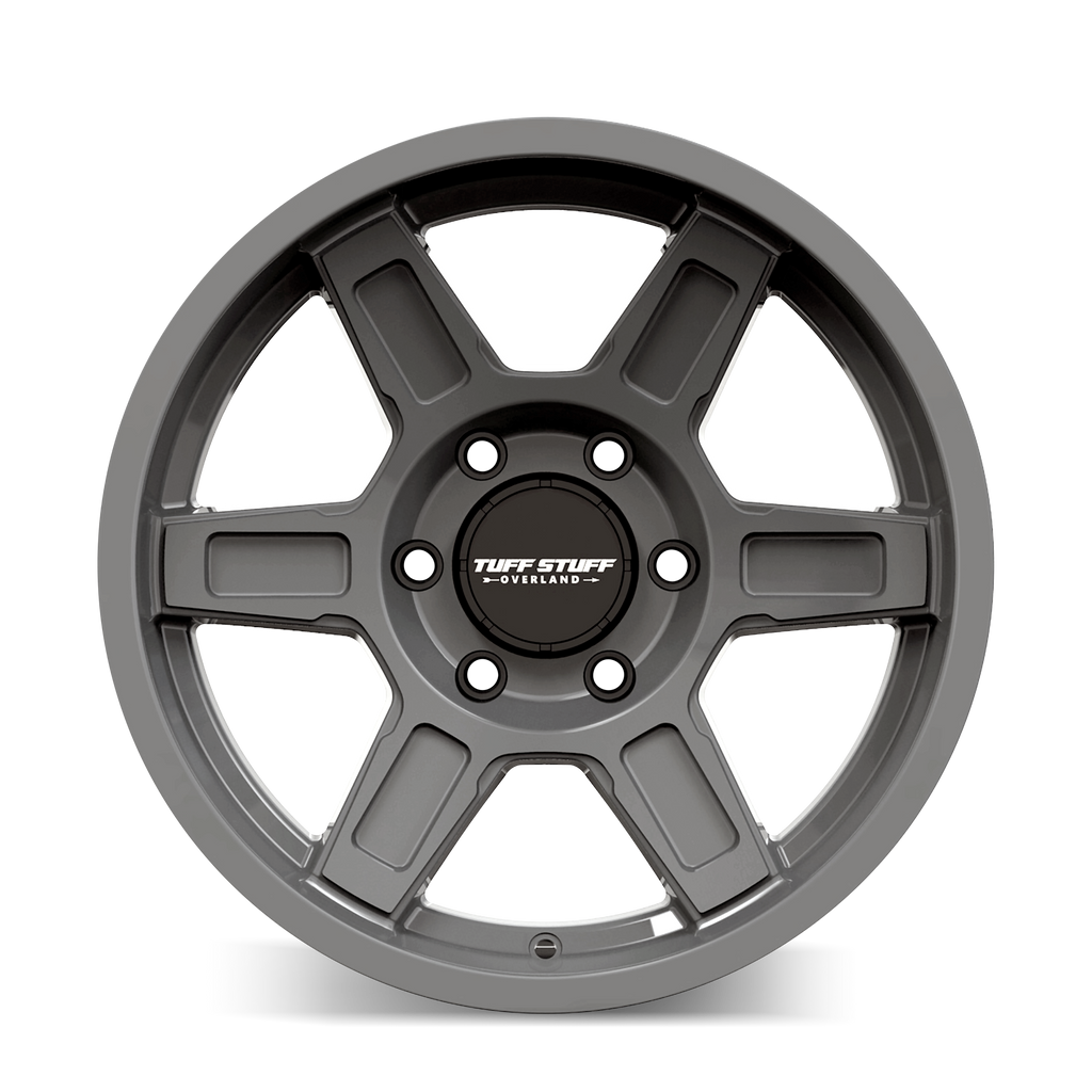 tuffstuff ascent ts01 gloss grey 17x8.5 6-120 0mm 66.9mm