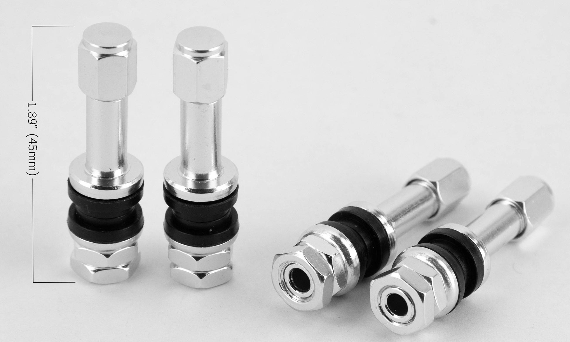 V1 Aluminum Valve Stem Set - 1.89" Long