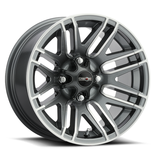 ATV/UTV Assault Gunmetal Machined Face - 4-136