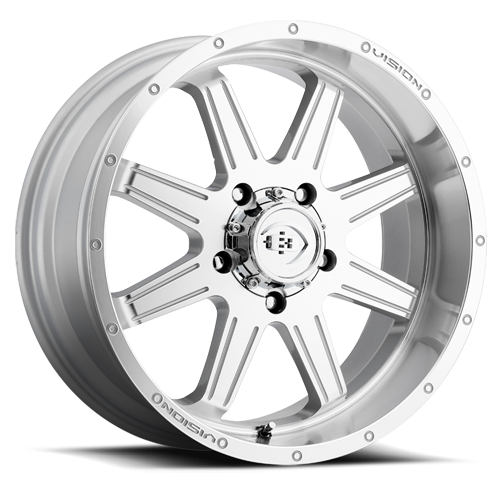 Vortec Cannibal 20X9 Silver Machined Face - 6-135