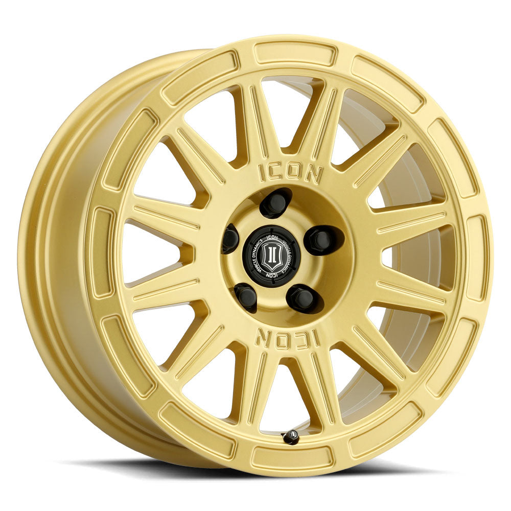 ICON Alloys Ricochet 17x8 5x100 Gloss Gold - 7017805060GG