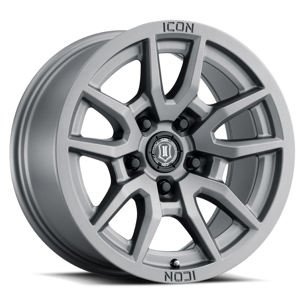 ICON Alloys Vector 5 17x8.5 5x150 Titanium - 2617855557TT