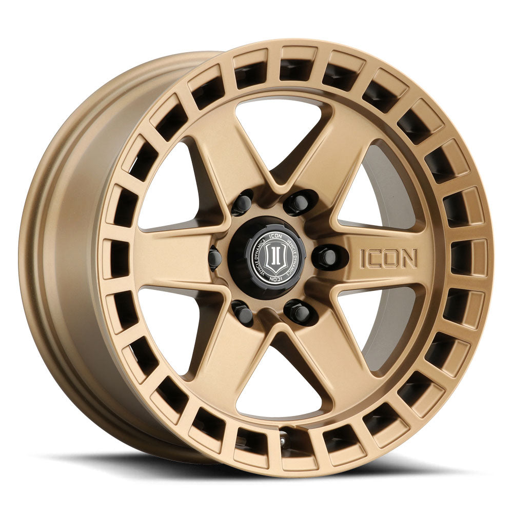 ICON Alloys Raider 17x8.5 6x139.7 Satin Brass - 3417858347BS