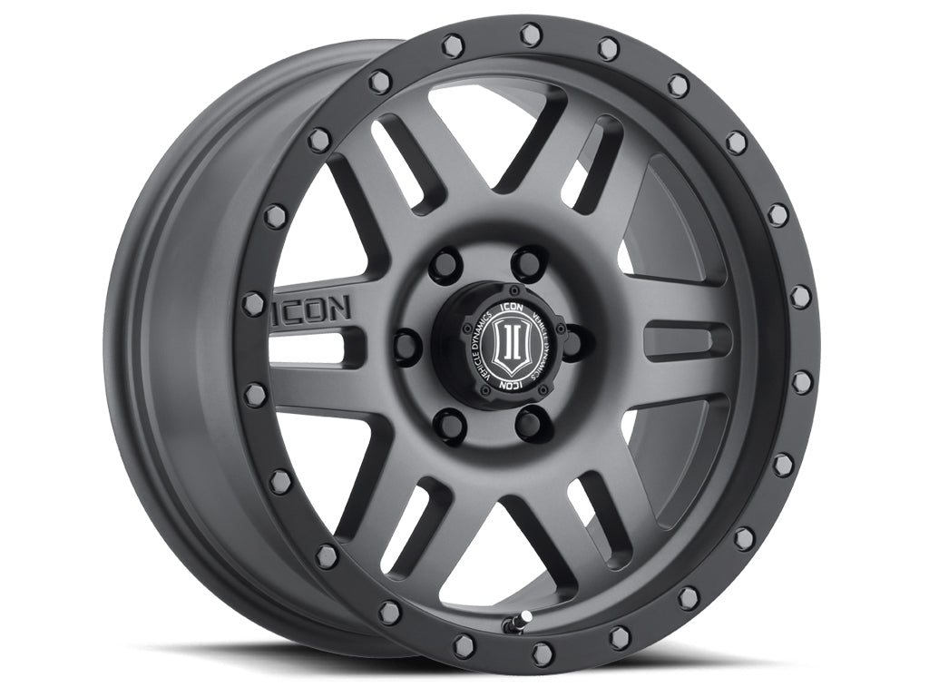 ICON Alloys Six Speed 17x8.5 5x150 Titanium - 1417855557TT