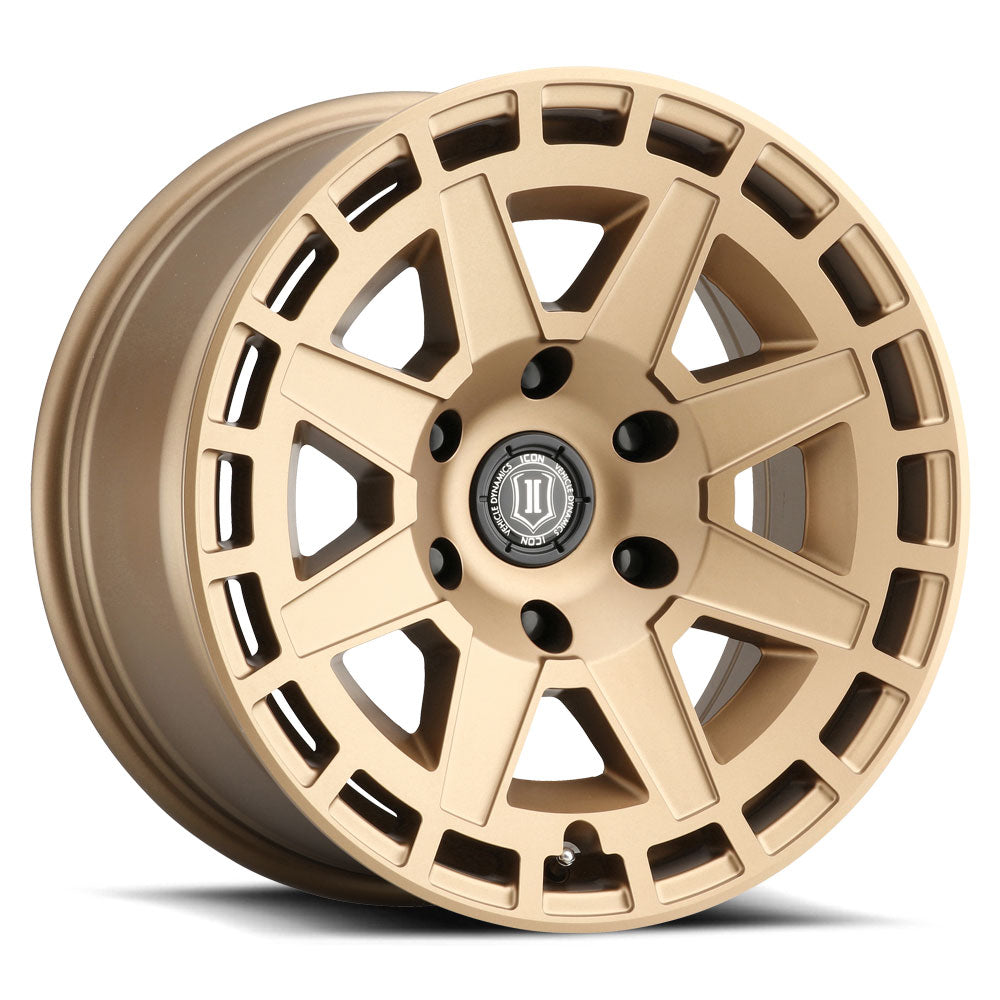 ICON Alloys Compass 17x8.5 6x135 Satin Brass - 3217856350BS